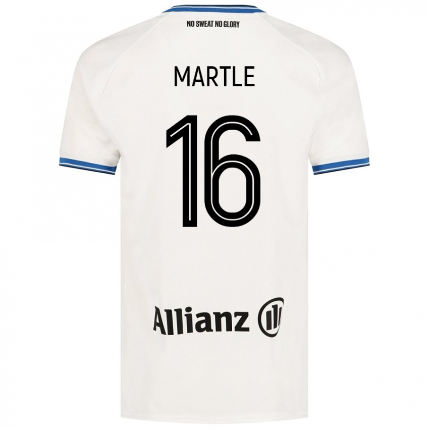 Kinderen Margaux Martlé #16 Wit Uitshirt Uittenue 2024/25 T-Shirt