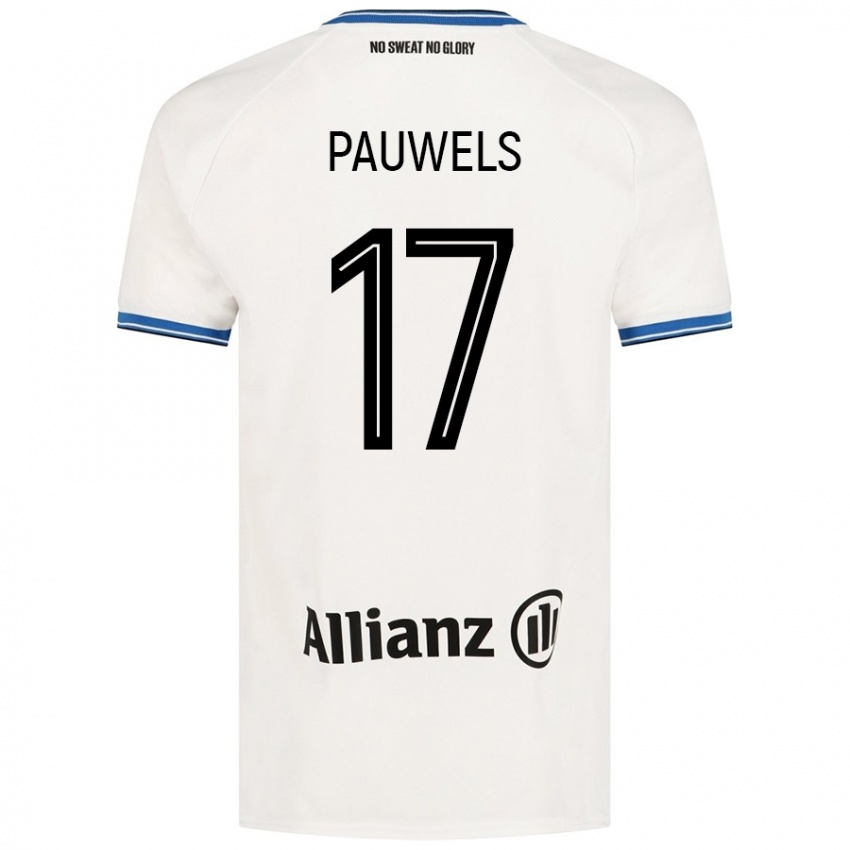 Kinderen Fleur Pauwels #17 Wit Uitshirt Uittenue 2024/25 T-Shirt