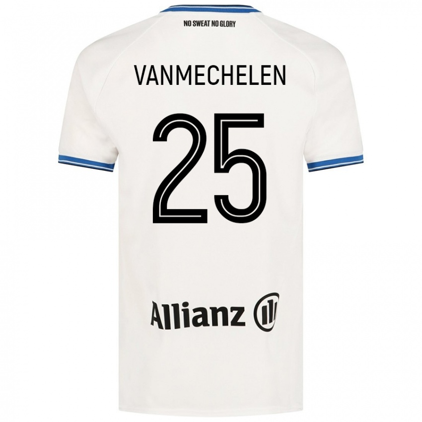 Kinderen Davinia Vanmechelen #25 Wit Uitshirt Uittenue 2024/25 T-Shirt