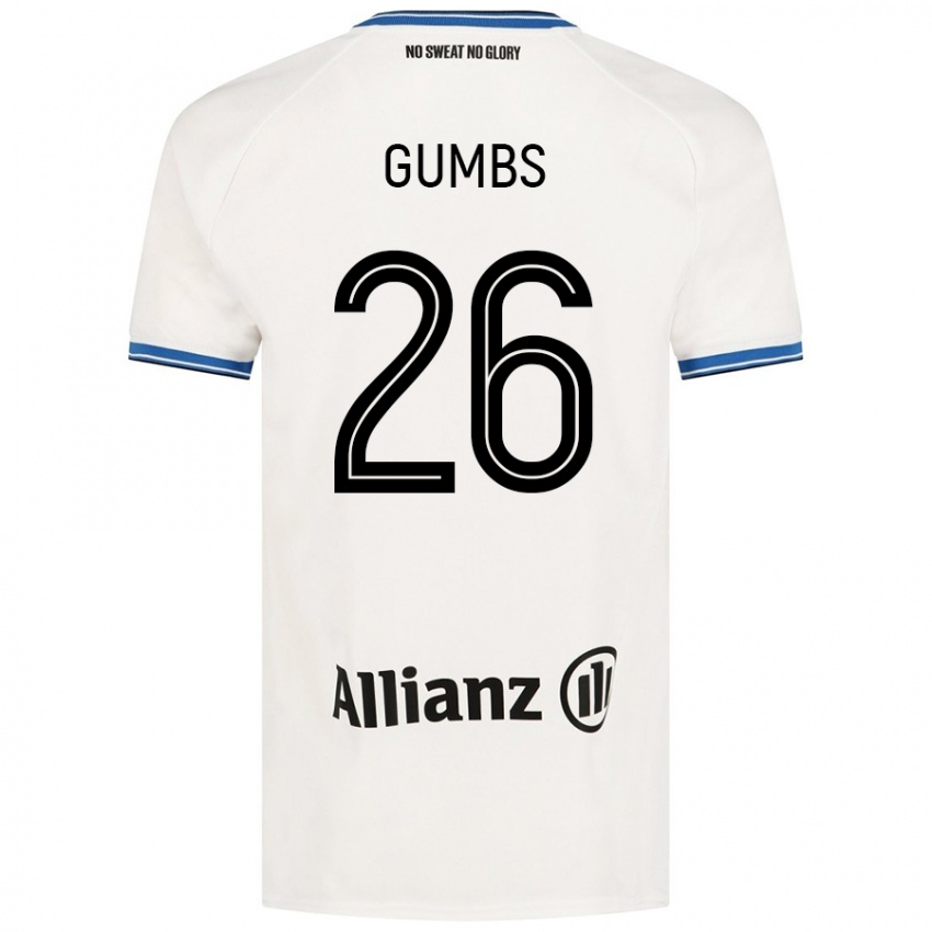 Kinderen Aisse Gumbs #26 Wit Uitshirt Uittenue 2024/25 T-Shirt