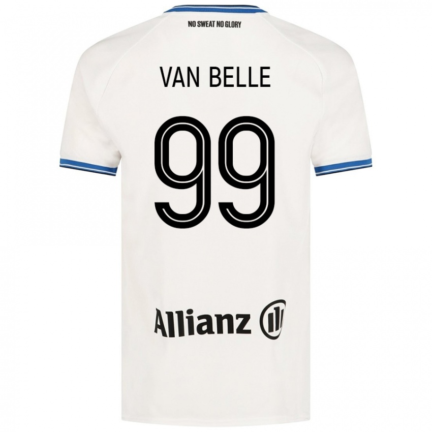 Kinderen Lyndsey Van Belle #99 Wit Uitshirt Uittenue 2024/25 T-Shirt