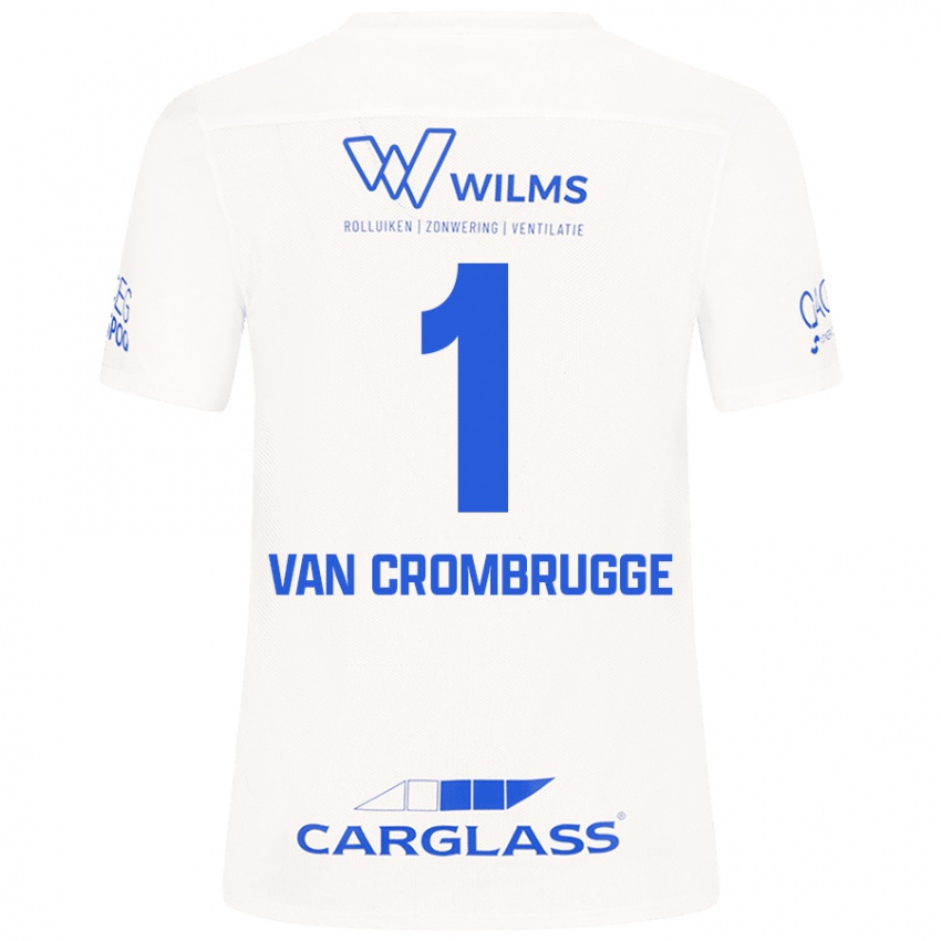 Kinderen Hendrik Van Crombrugge #1 Wit Uitshirt Uittenue 2024/25 T-Shirt