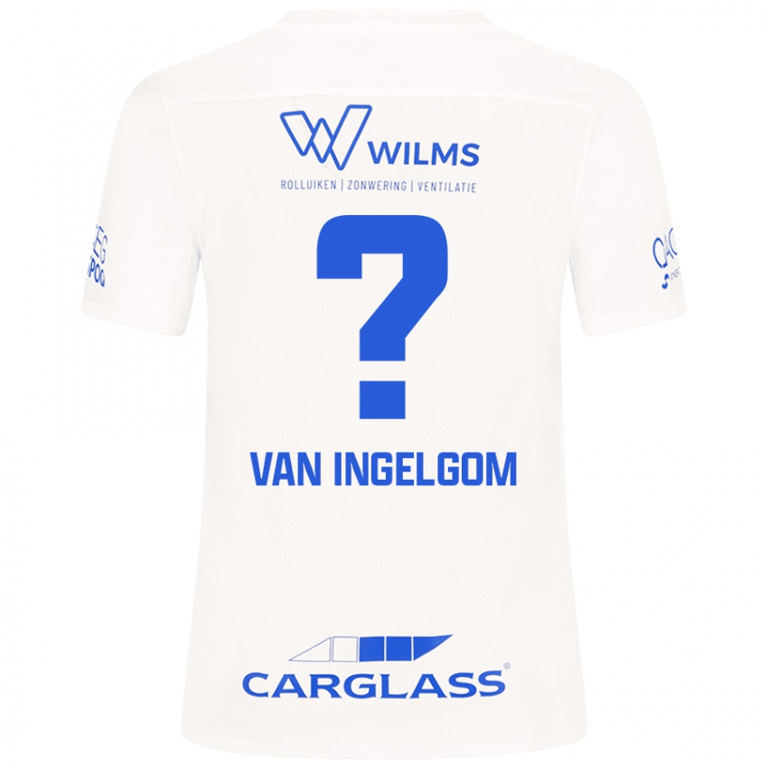 Kinderen Tijn Van Ingelgom #0 Wit Uitshirt Uittenue 2024/25 T-Shirt