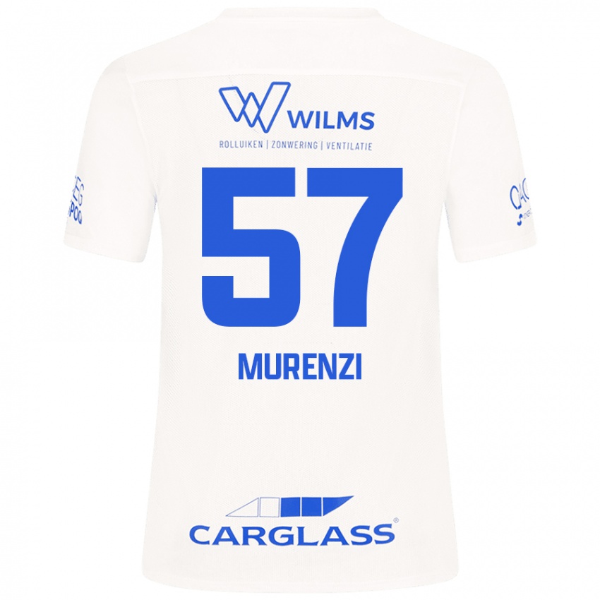 Kinderen Aaron Murenzi #57 Wit Uitshirt Uittenue 2024/25 T-Shirt