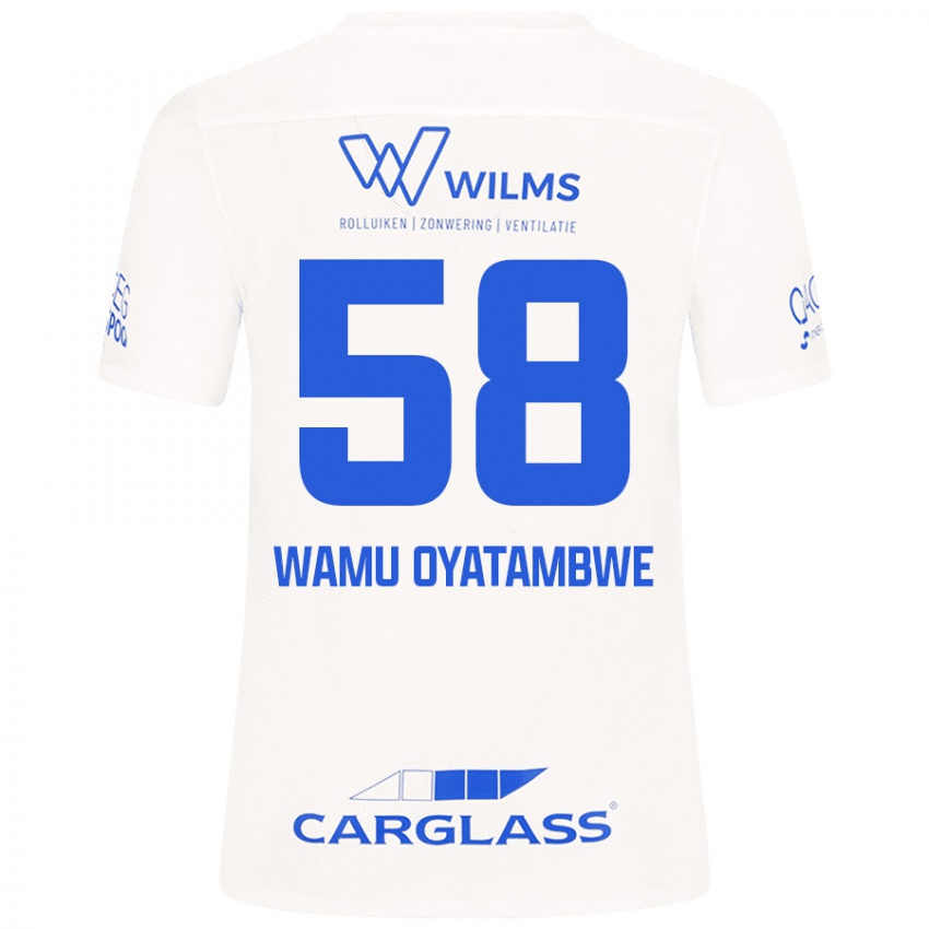 Kinderen Matthias Wamu Oyatambwe #58 Wit Uitshirt Uittenue 2024/25 T-Shirt