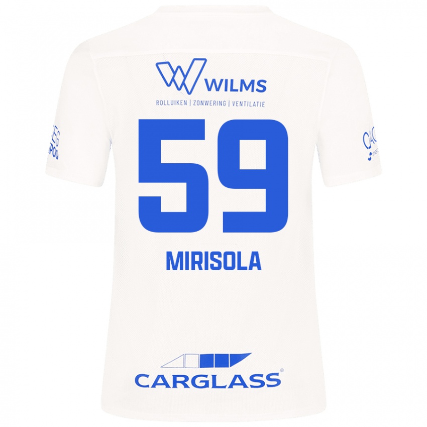 Kinderen Robin Mirisola #59 Wit Uitshirt Uittenue 2024/25 T-Shirt