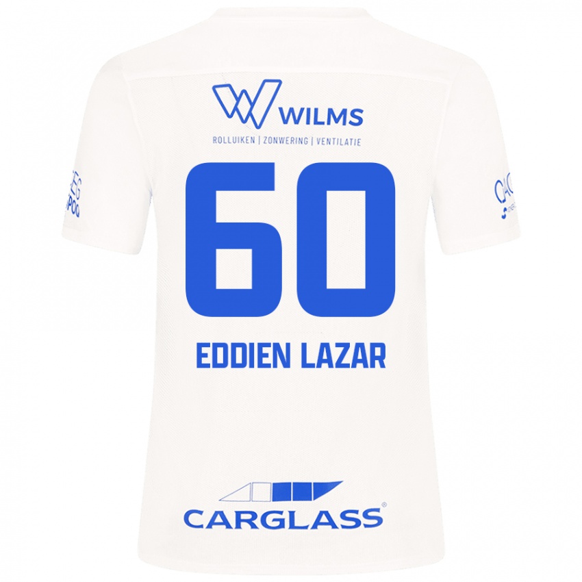 Kinderen Saif Eddien Lazar #60 Wit Uitshirt Uittenue 2024/25 T-Shirt