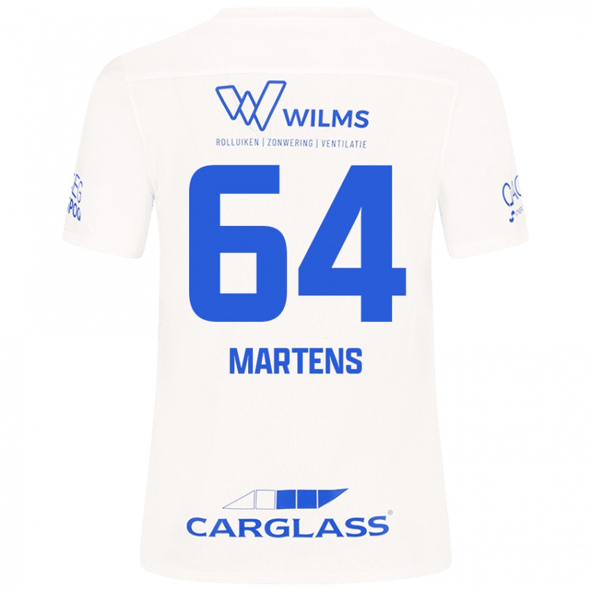 Kinderen Nolan Martens #64 Wit Uitshirt Uittenue 2024/25 T-Shirt