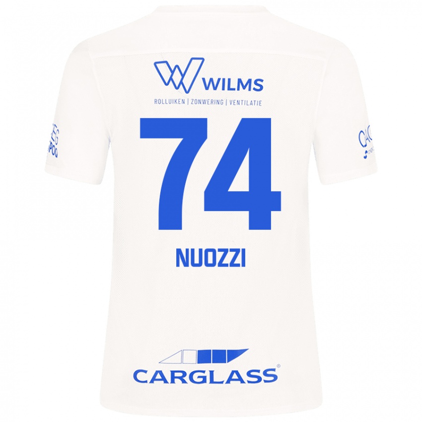 Kinderen Cédric Nuozzi #74 Wit Uitshirt Uittenue 2024/25 T-Shirt