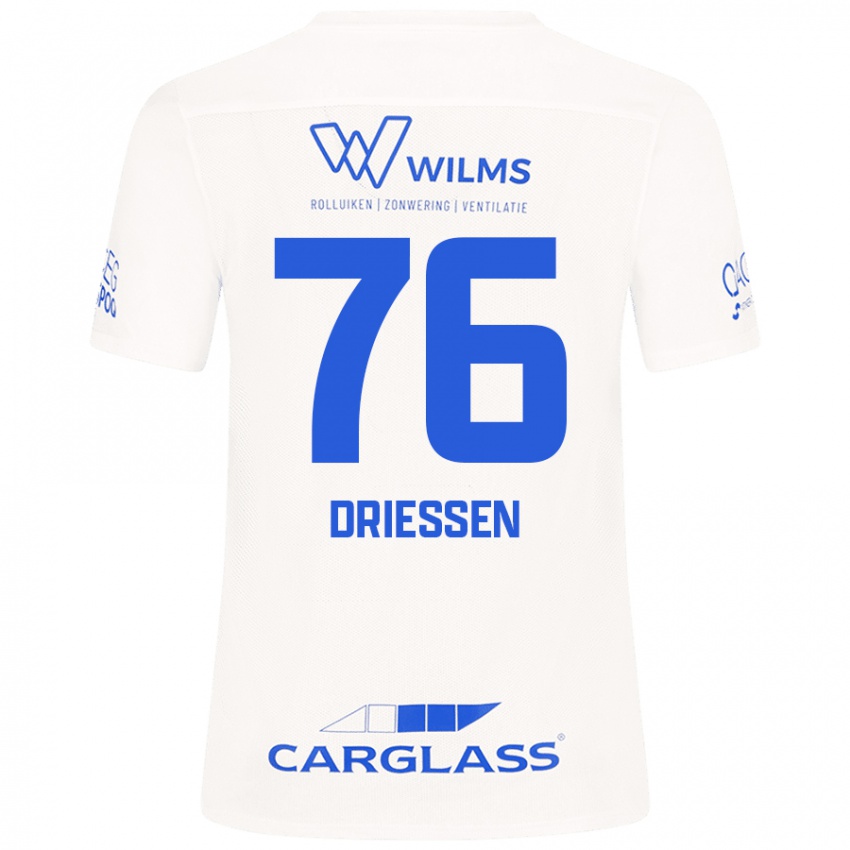 Kinderen Jelle Driessen #76 Wit Uitshirt Uittenue 2024/25 T-Shirt