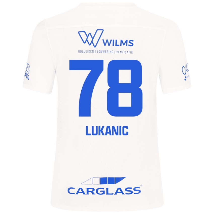 Kinderen Luka Lukanic #78 Wit Uitshirt Uittenue 2024/25 T-Shirt