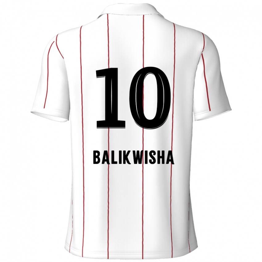 Kinderen Michel-Ange Balikwisha #10 Wit Zwart Uitshirt Uittenue 2024/25 T-Shirt