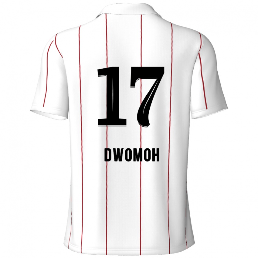 Kinderen Pierre Dwomoh #17 Wit Zwart Uitshirt Uittenue 2024/25 T-Shirt