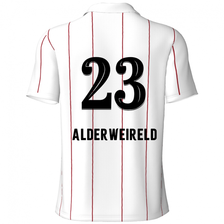 Kinderen Toby Alderweireld #23 Wit Zwart Uitshirt Uittenue 2024/25 T-Shirt