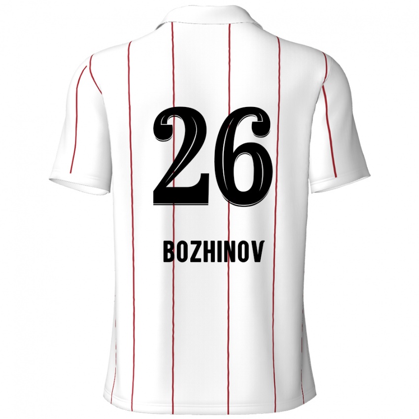 Kinderen Rosen Bozhinov #26 Wit Zwart Uitshirt Uittenue 2024/25 T-Shirt