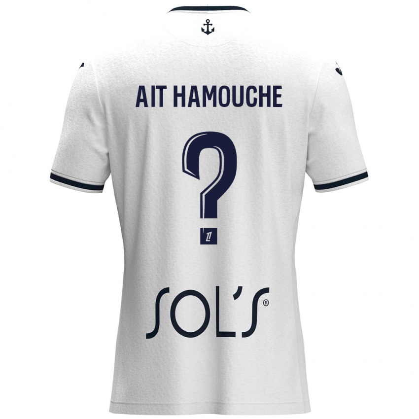 Kinderen Massyl Ait Hamouche #0 Wit Donkerblauw Uitshirt Uittenue 2024/25 T-Shirt