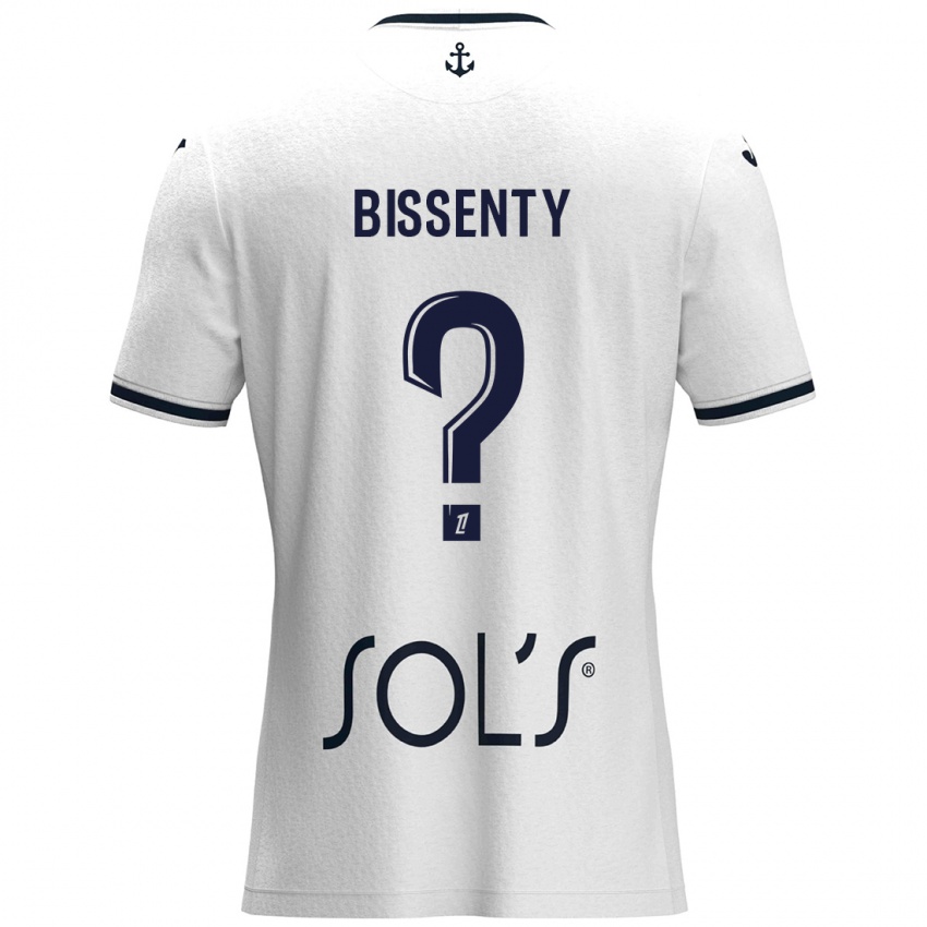 Kinderen Bissenty Gomis #0 Wit Donkerblauw Uitshirt Uittenue 2024/25 T-Shirt