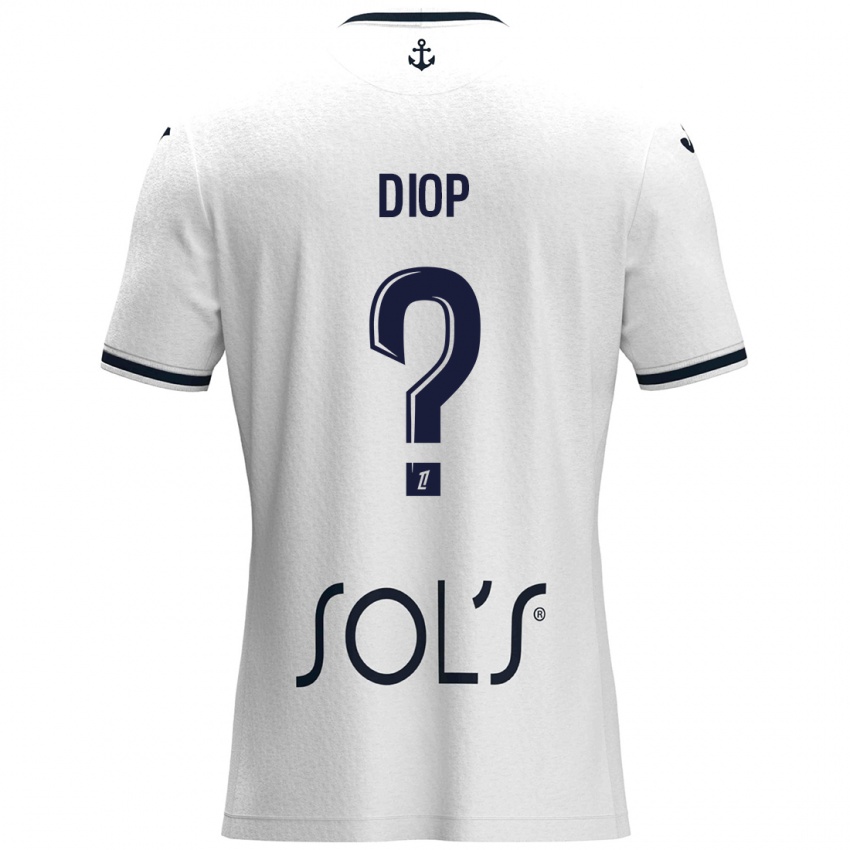 Kinderen Doro Diop #0 Wit Donkerblauw Uitshirt Uittenue 2024/25 T-Shirt