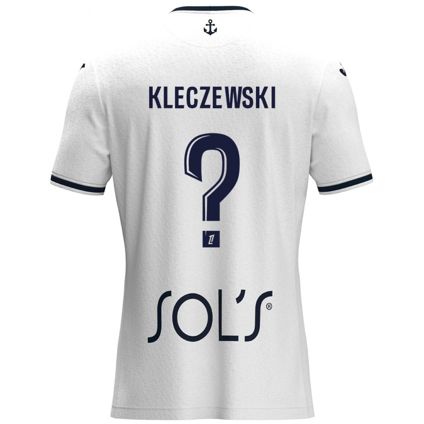 Kinderen Louise Kleczewski #0 Wit Donkerblauw Uitshirt Uittenue 2024/25 T-Shirt