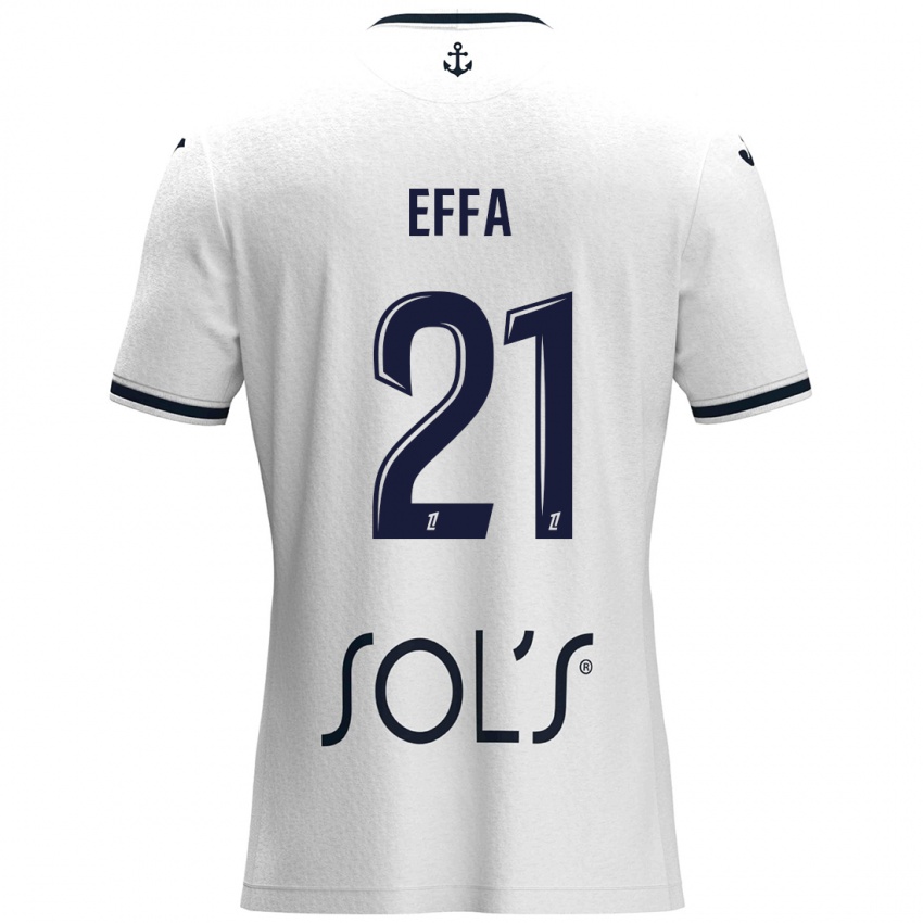 Kinderen Chancelle Effa Effa #21 Wit Donkerblauw Uitshirt Uittenue 2024/25 T-Shirt