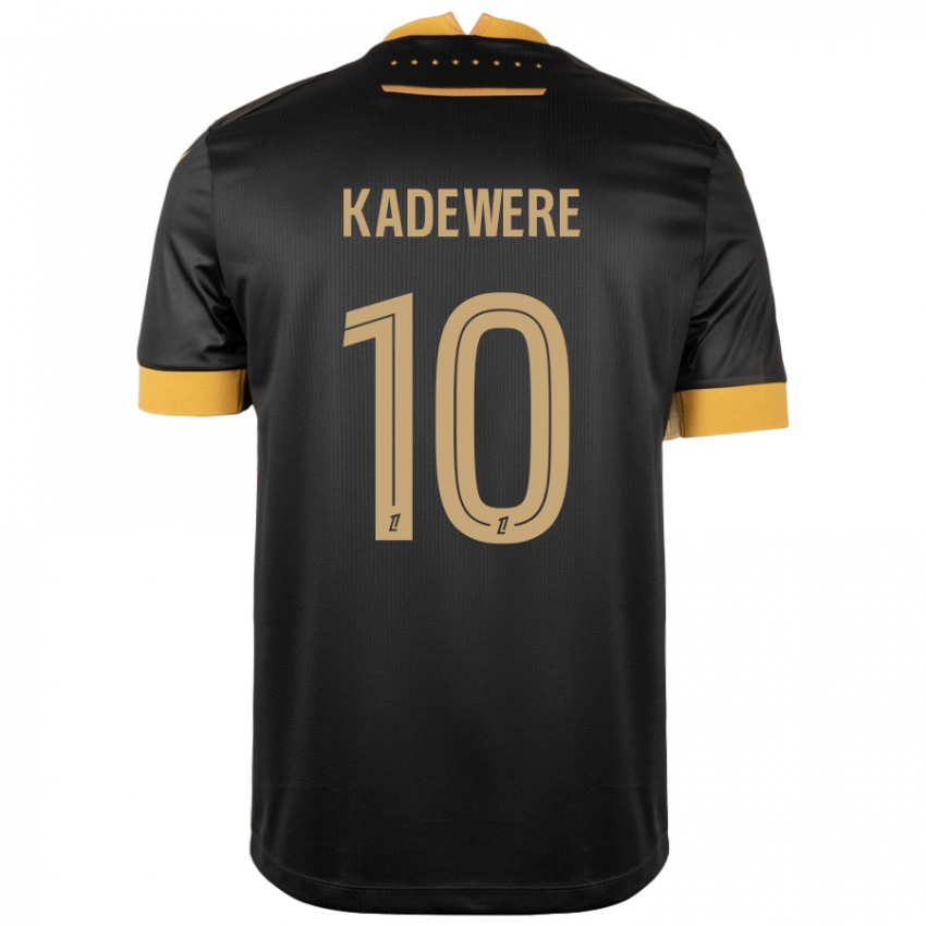 Kinderen Tino Kadewere #10 Zwart Bruin Uitshirt Uittenue 2024/25 T-Shirt