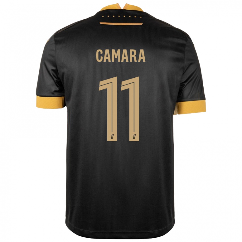 Kinderen Aboubacar Camara #11 Zwart Bruin Uitshirt Uittenue 2024/25 T-Shirt