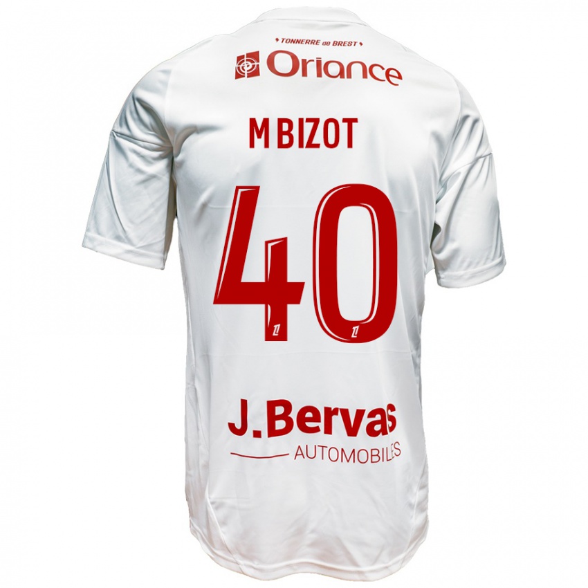 Kinderen Marco Bizot #40 Wit Rood Uitshirt Uittenue 2024/25 T-Shirt