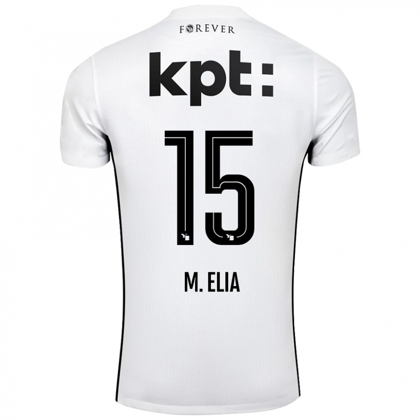 Kinderen Meschack Elia #15 Wit Zwart Uitshirt Uittenue 2024/25 T-Shirt