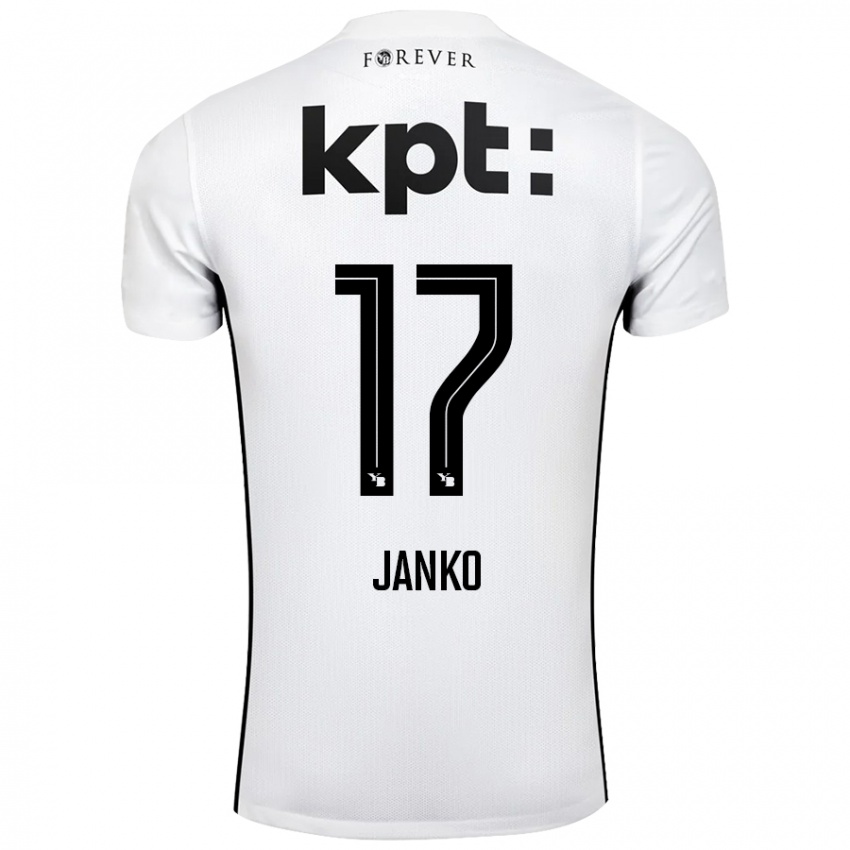 Kinderen Saidy Janko #17 Wit Zwart Uitshirt Uittenue 2024/25 T-Shirt