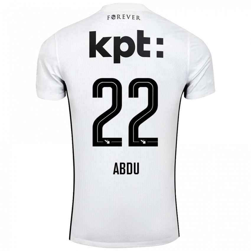 Kinderen Abdu Conté #22 Wit Zwart Uitshirt Uittenue 2024/25 T-Shirt