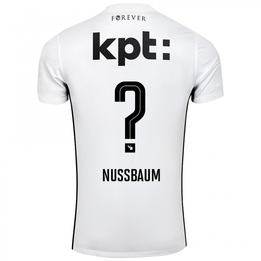 Kinderen Ramon Nussbaum #0 Wit Zwart Uitshirt Uittenue 2024/25 T-Shirt