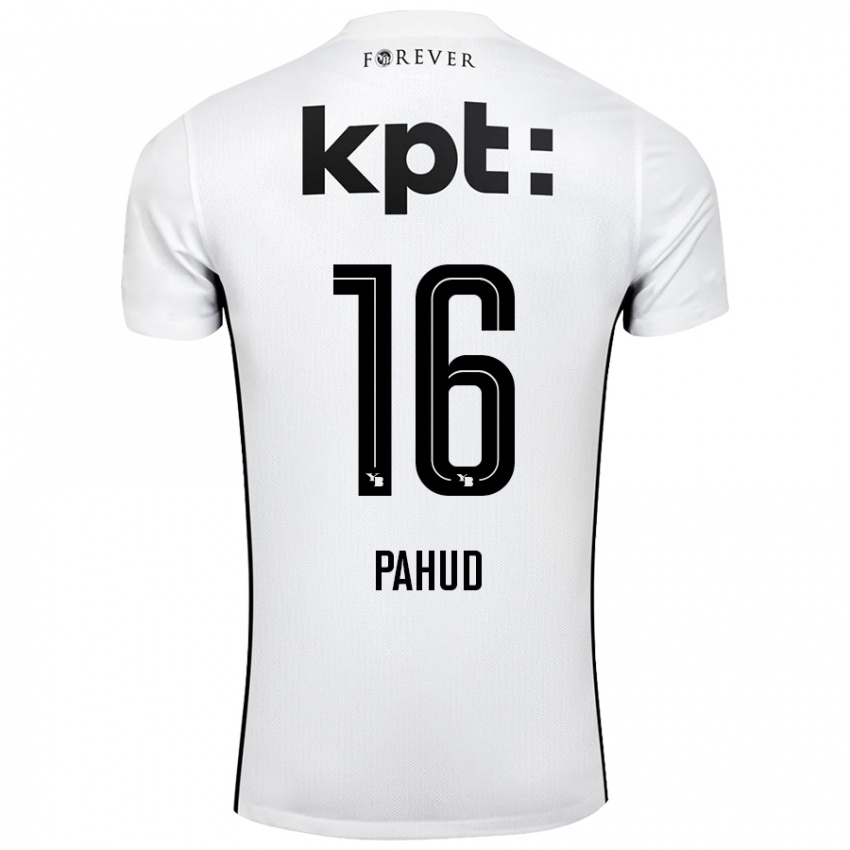 Kinderen Ciril Pahud #16 Wit Zwart Uitshirt Uittenue 2024/25 T-Shirt