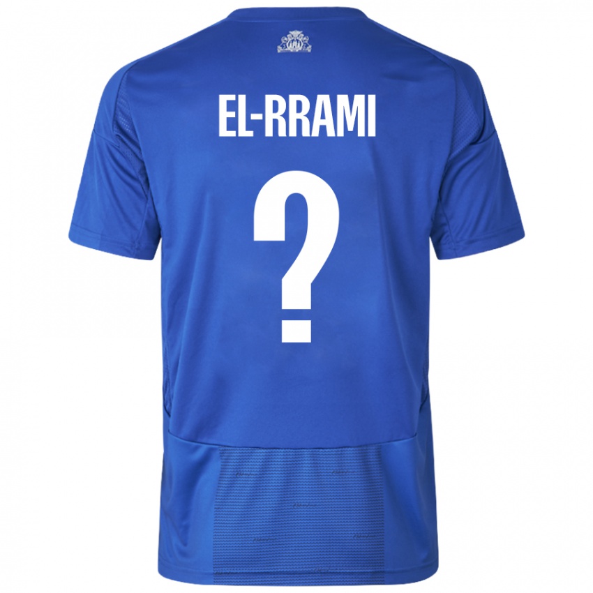 Kinderen Jamil El-Rrami #0 Wit Blauw Uitshirt Uittenue 2024/25 T-Shirt