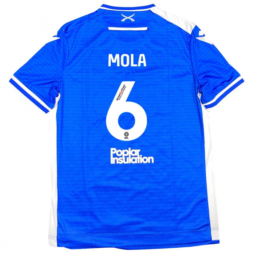 Heren Clinton Mola #6 Blauw Wit Thuisshirt Thuistenue 2024/25 T-Shirt