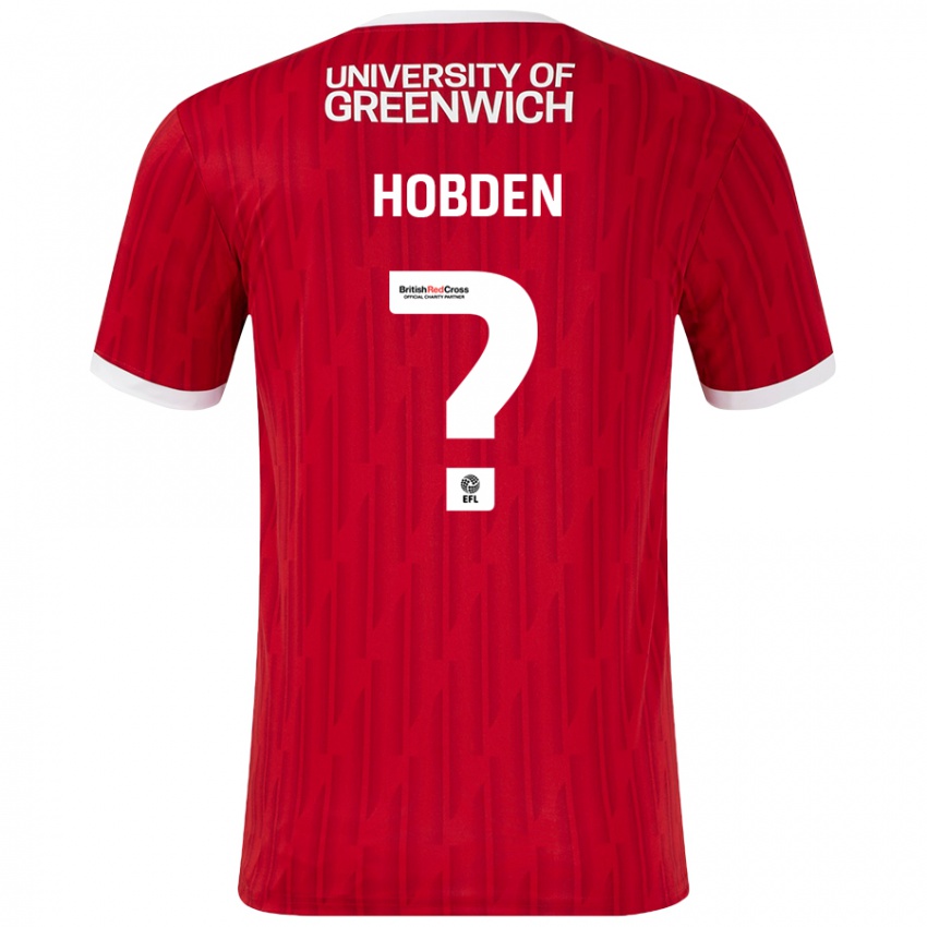 Heren Ollie Hobden #0 Rood Wit Thuisshirt Thuistenue 2024/25 T-Shirt