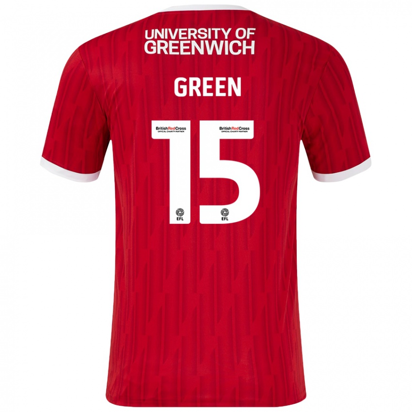 Heren Kayleigh Green #15 Rood Wit Thuisshirt Thuistenue 2024/25 T-Shirt