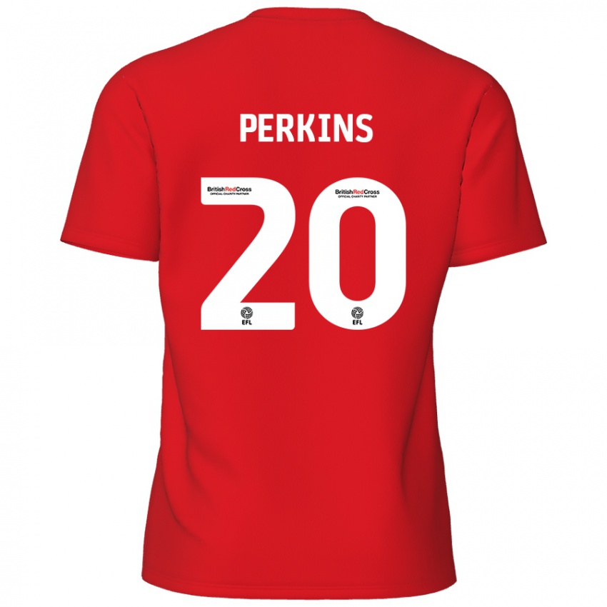 Heren Sonny Perkins #20 Rood Thuisshirt Thuistenue 2024/25 T-Shirt