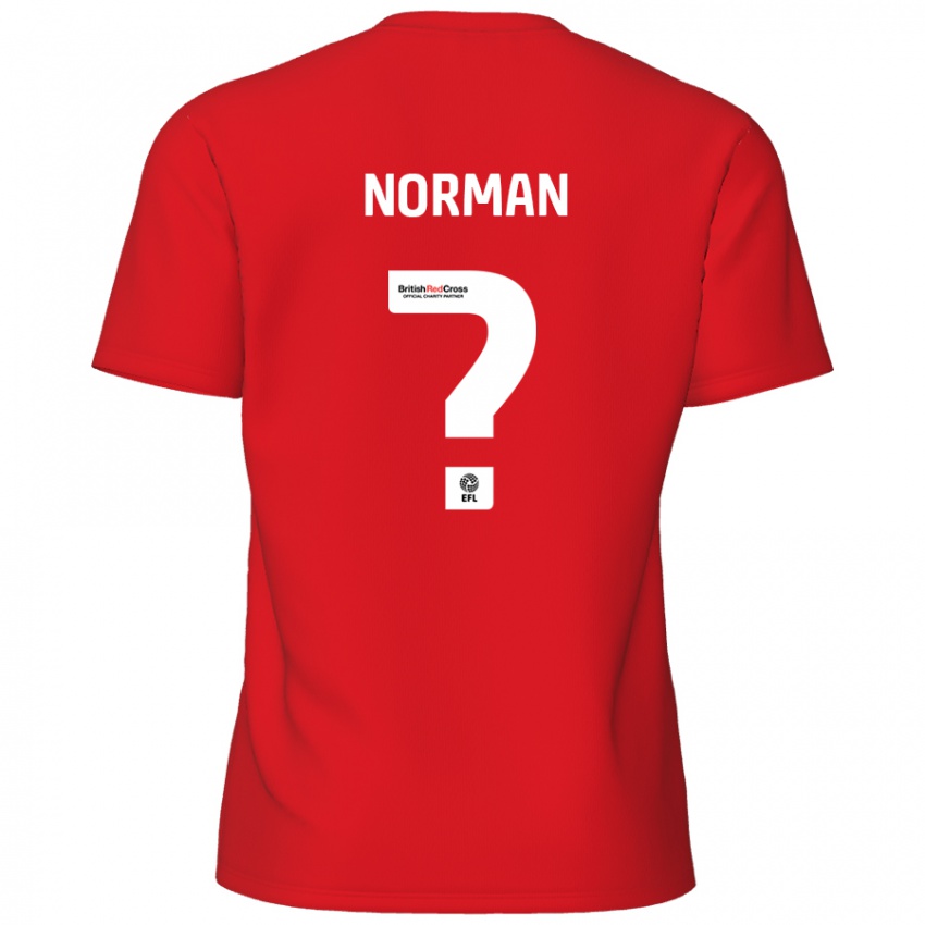 Heren Freddie Norman #0 Rood Thuisshirt Thuistenue 2024/25 T-Shirt