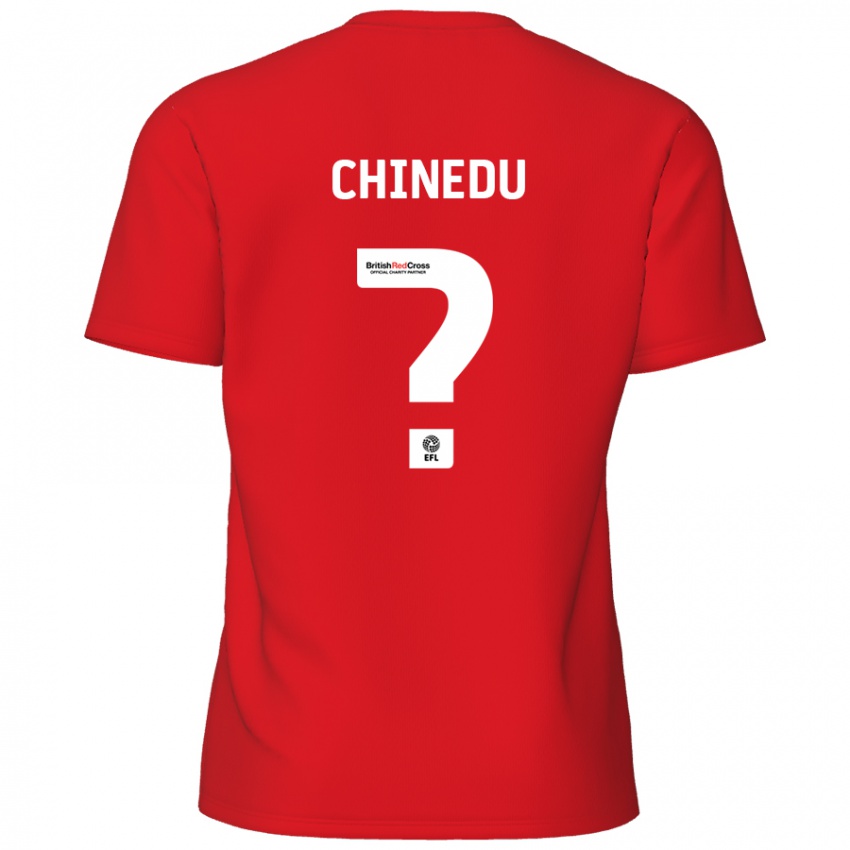 Heren Phillip Chinedu #0 Rood Thuisshirt Thuistenue 2024/25 T-Shirt