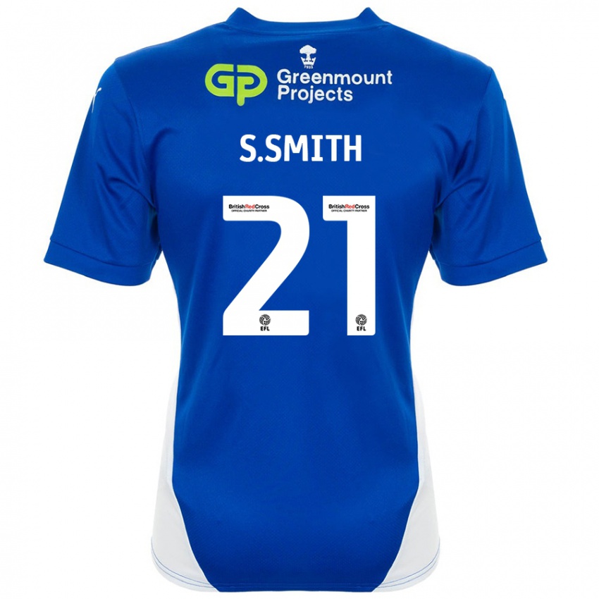 Heren Scott Smith #21 Blauw Wit Thuisshirt Thuistenue 2024/25 T-Shirt