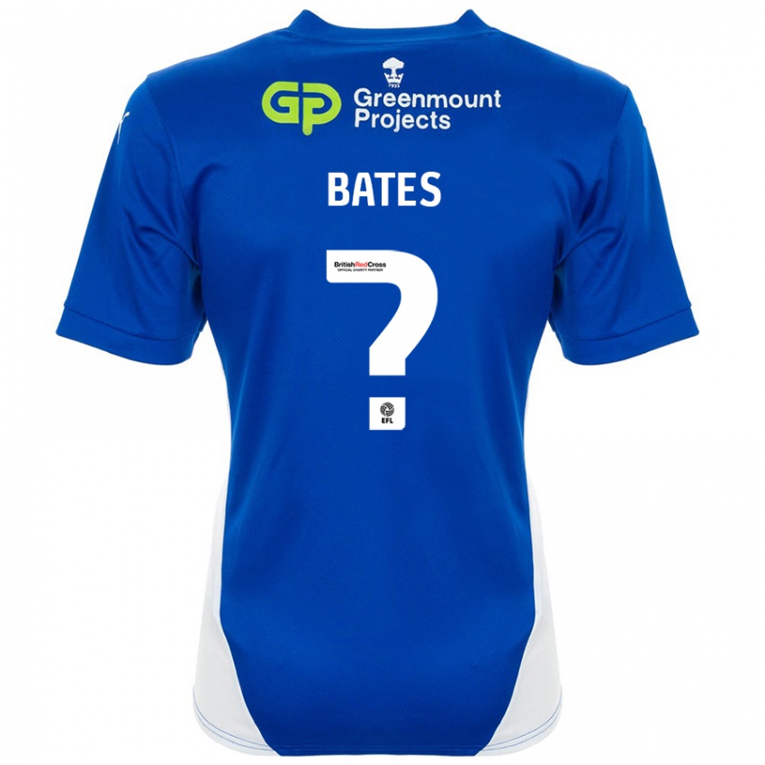 Heren Jack Bates #0 Blauw Wit Thuisshirt Thuistenue 2024/25 T-Shirt