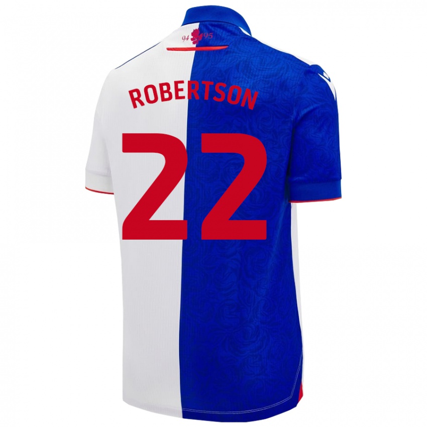 Heren Millie Robertson #22 Hemelsblauw Wit Thuisshirt Thuistenue 2024/25 T-Shirt