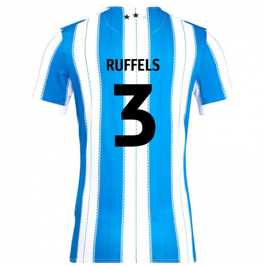 Heren Josh Ruffels #3 Blauw Wit Thuisshirt Thuistenue 2024/25 T-Shirt