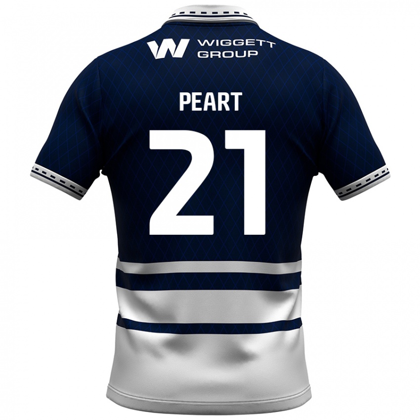 Heren Kalani Peart #21 Marineblauw Wit Thuisshirt Thuistenue 2024/25 T-Shirt