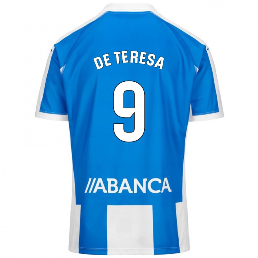 Heren Ana Lucía De Teresa #9 Blauw Wit Thuisshirt Thuistenue 2024/25 T-Shirt