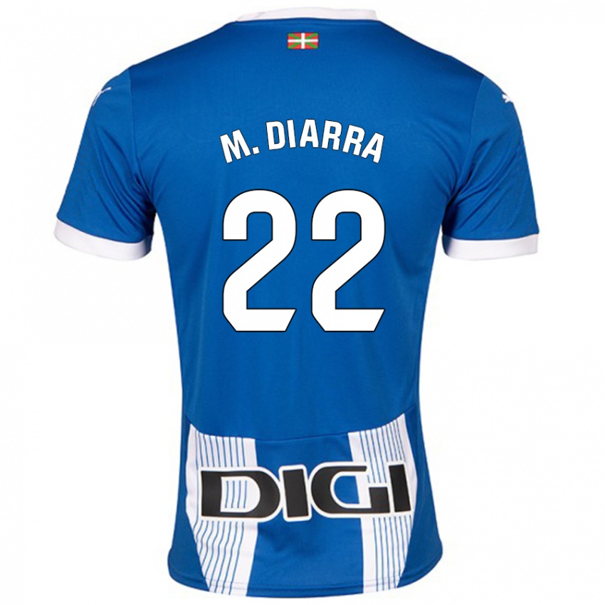 Heren Moussa Diarra #22 Blauw Thuisshirt Thuistenue 2024/25 T-Shirt