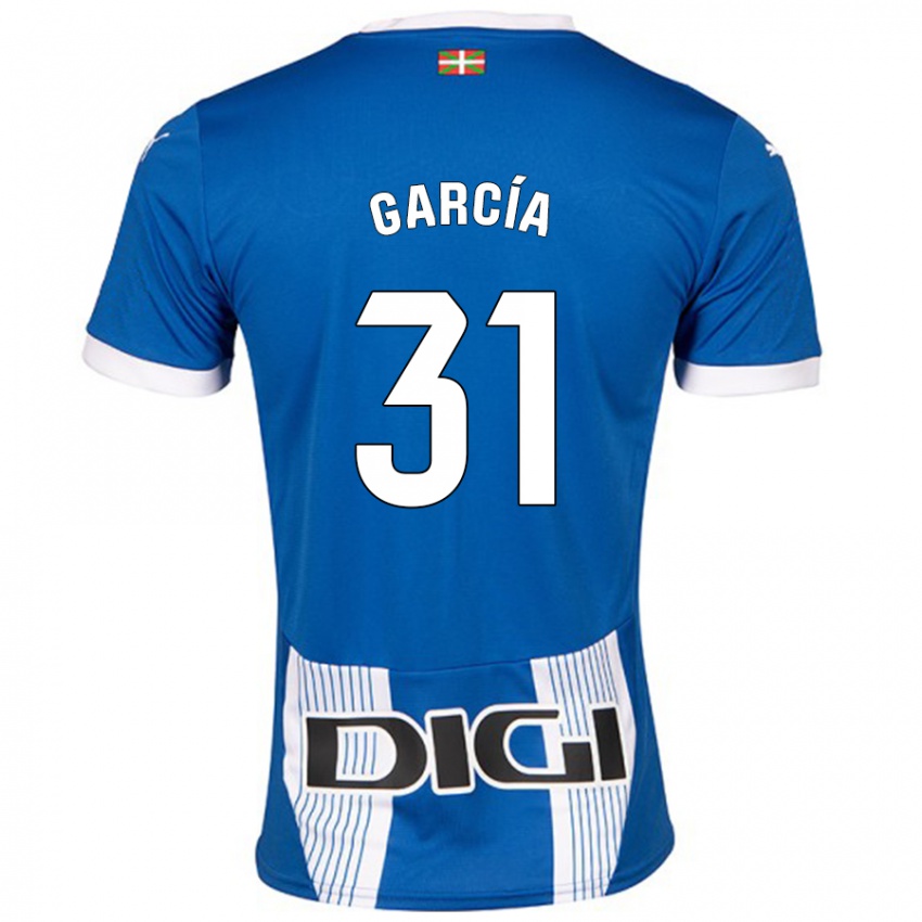 Heren Gaizka García #31 Blauw Thuisshirt Thuistenue 2024/25 T-Shirt