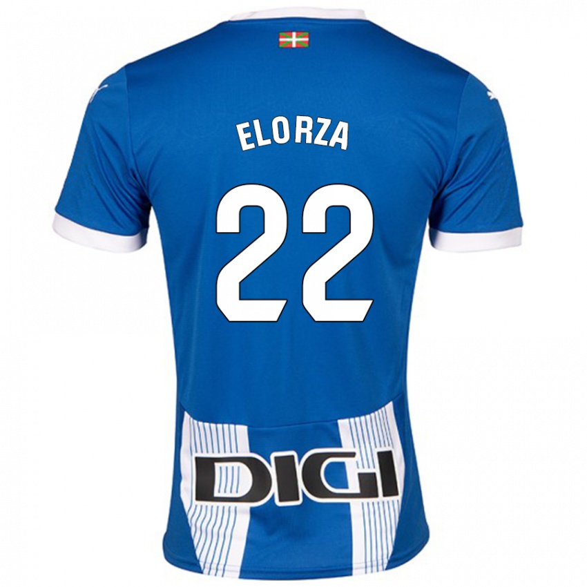 Heren Sheila Elorza #22 Blauw Thuisshirt Thuistenue 2024/25 T-Shirt