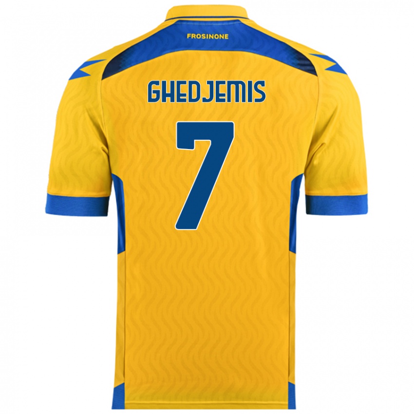 Heren Farès Ghedjemis #7 Geel Thuisshirt Thuistenue 2024/25 T-Shirt