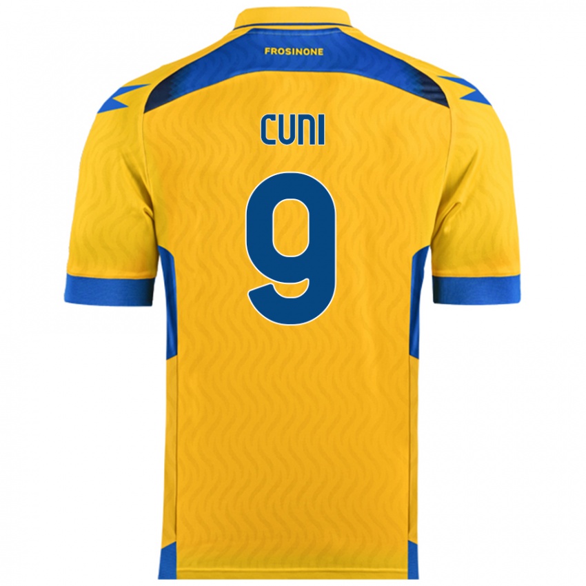 Heren Marvin Cuni #9 Geel Thuisshirt Thuistenue 2024/25 T-Shirt